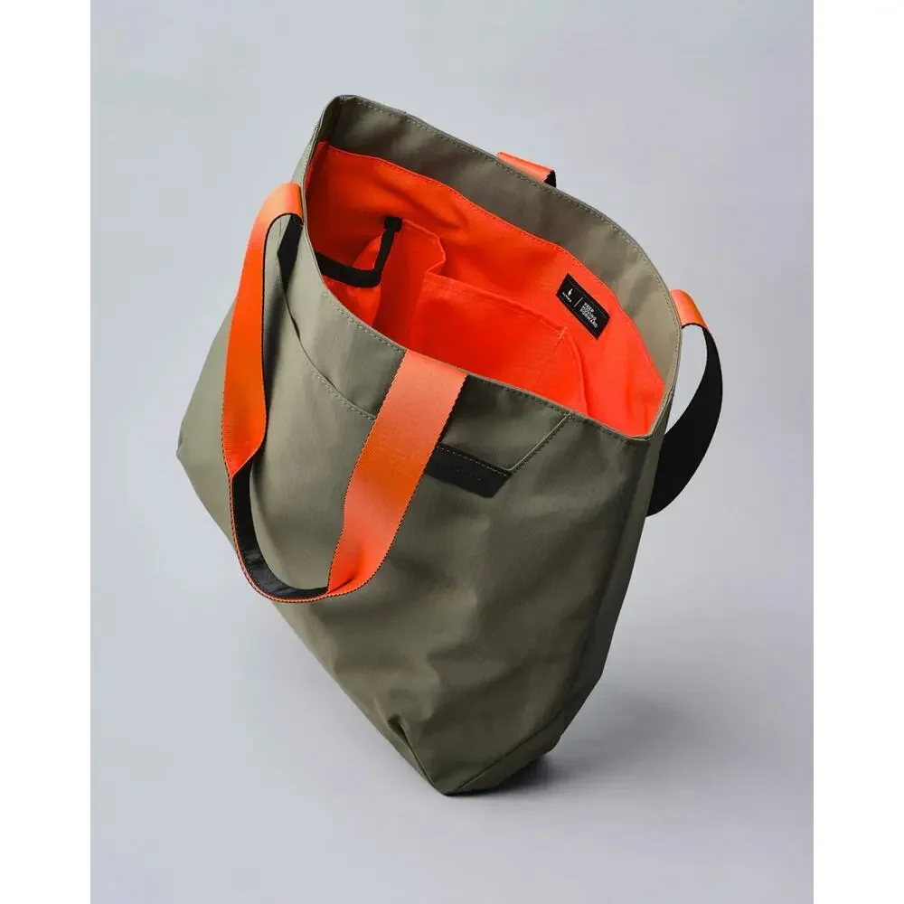 NWT Alpaka Elements Travel Shopping Tote Medium Green/Orange | Axoflux 210D